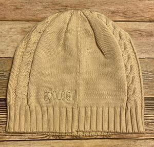 Ecology Knitted Ivory One Size Cotton Beanie